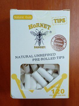Фильтры Hornet Natural Unrefined Pre-Rolled Tips 901 фото